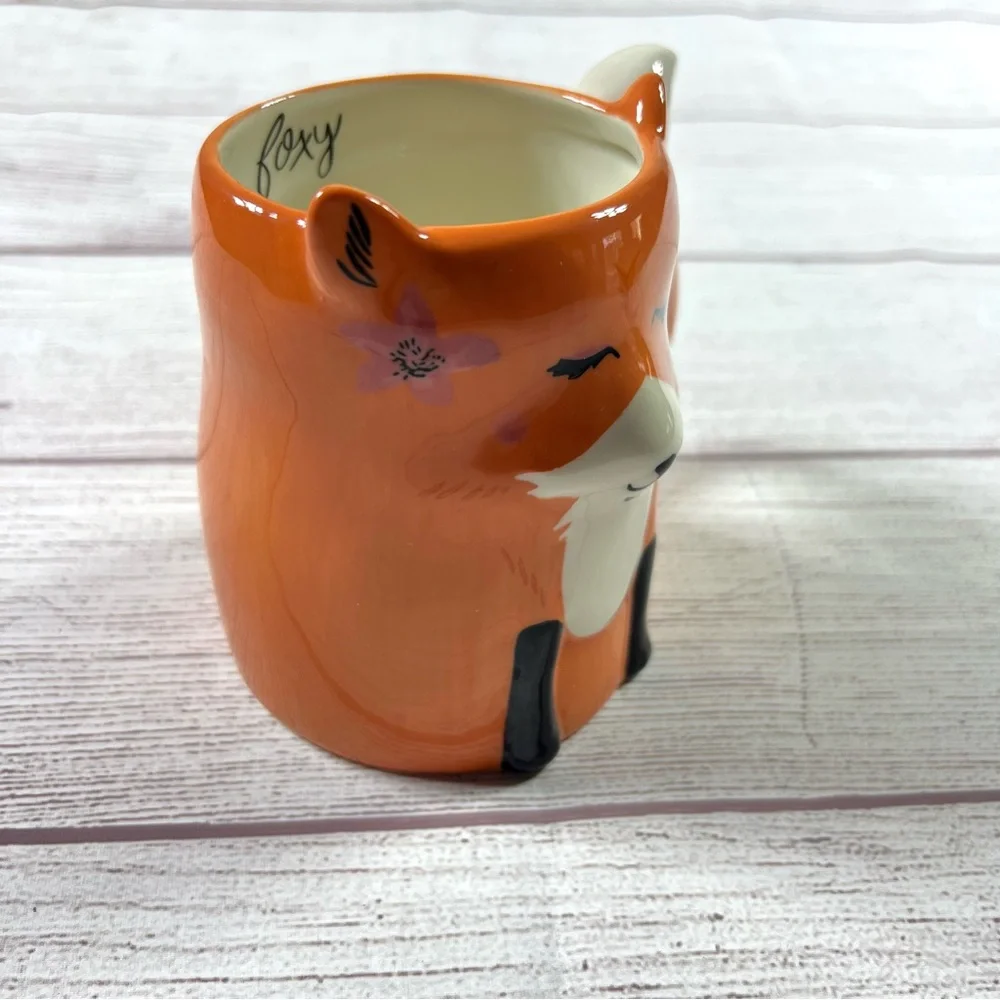 Paper Source Foxy Fox Orange Coffee Mug Cup